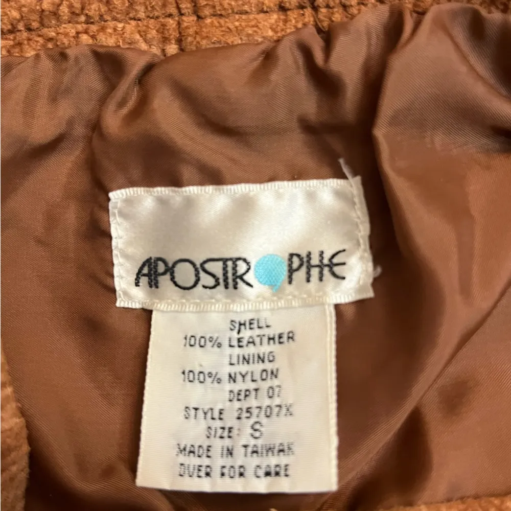 Vintage Apostrophe real suede midi A-Line skirt - Image 3