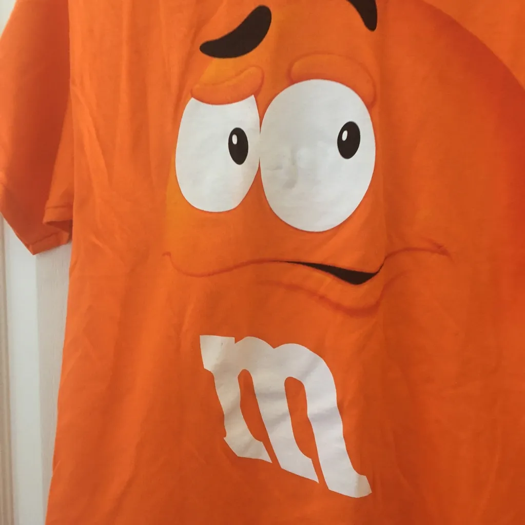 FINAL MARKDOWN Ladies m & m’s t shirt medium Orange - Image 2
