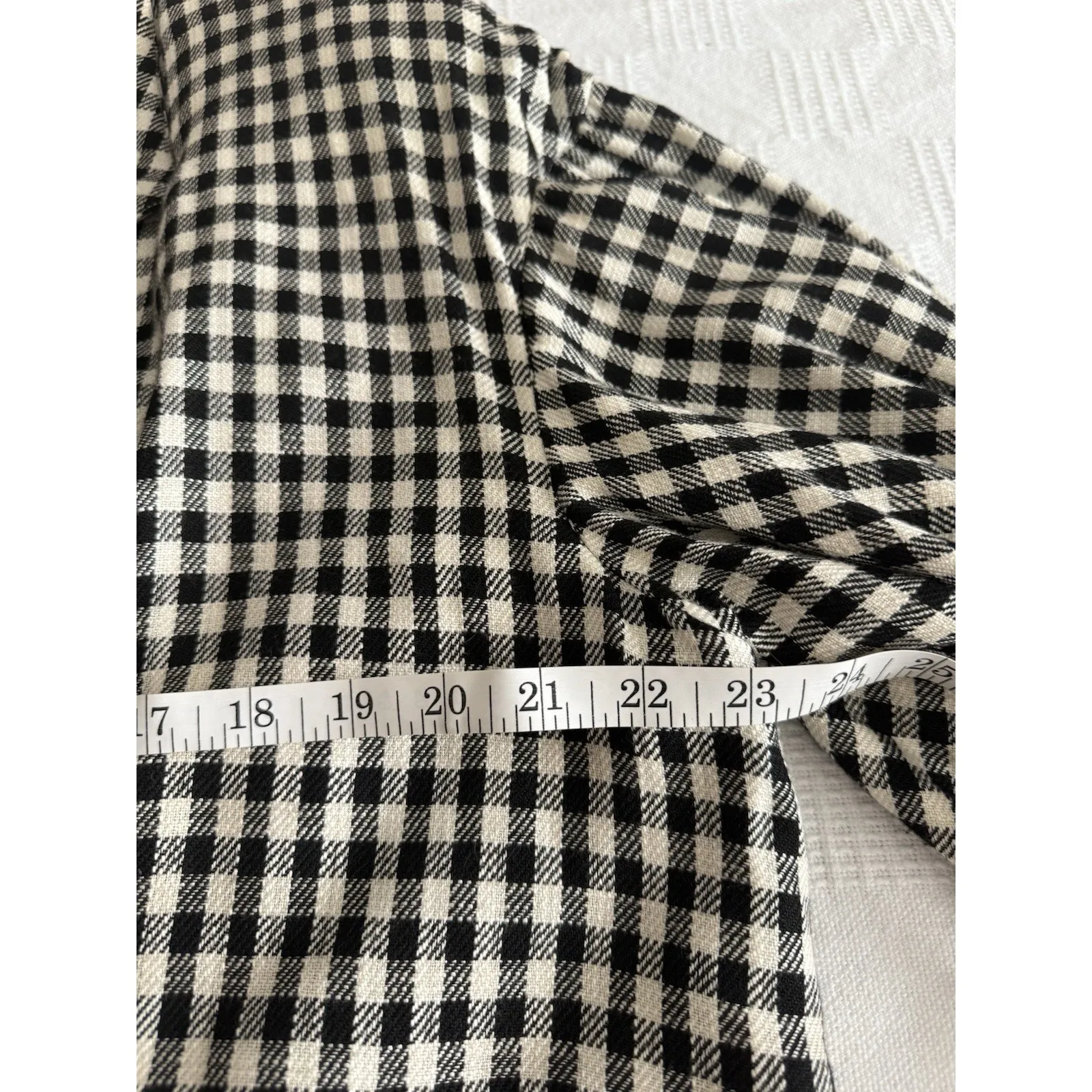 VTG 1989 Karl Logan BLK Luxury Gingham Tie‎ Front Retro Coat 14 Made in USA TWEE Size XL - Image 4
