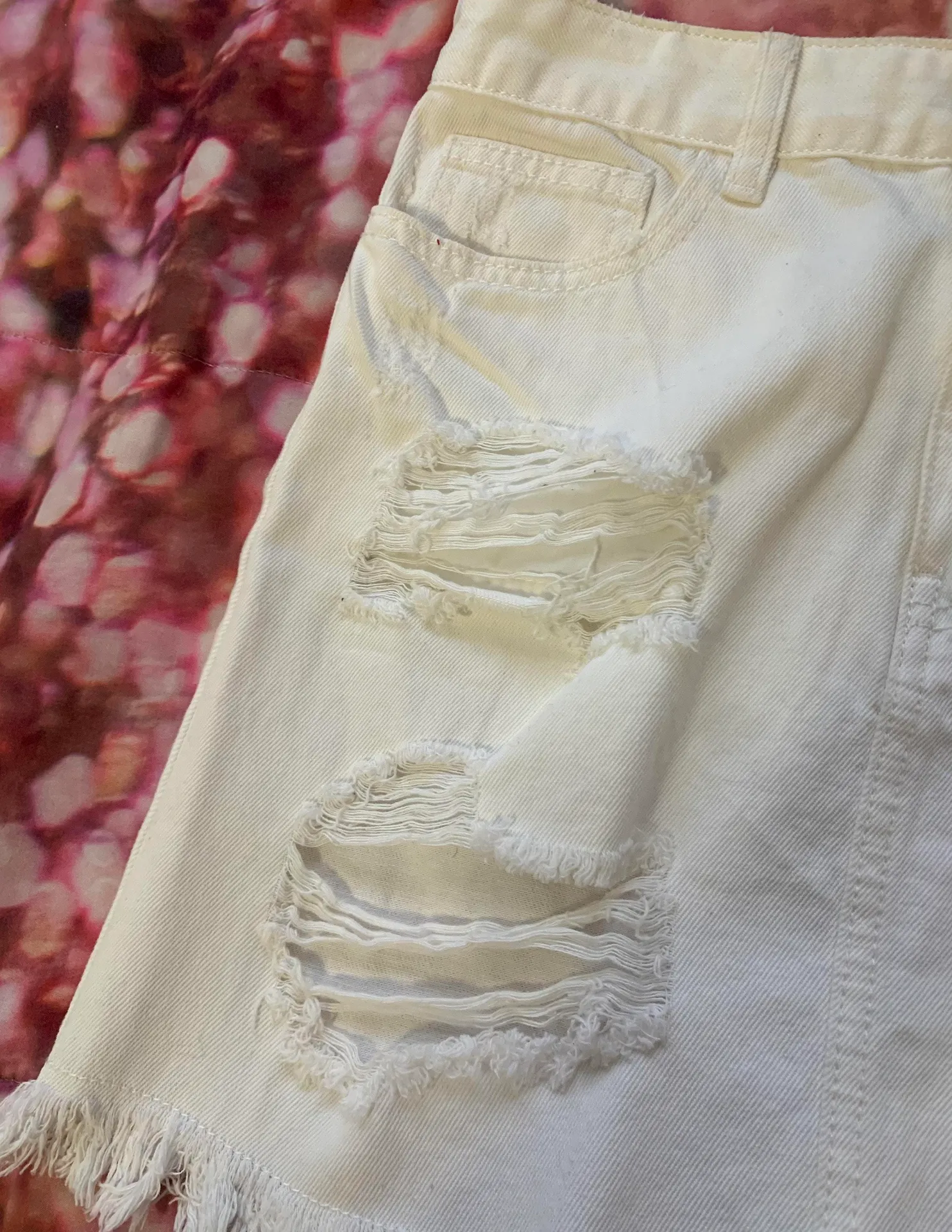 White Denim Jean Skirt - Image 2