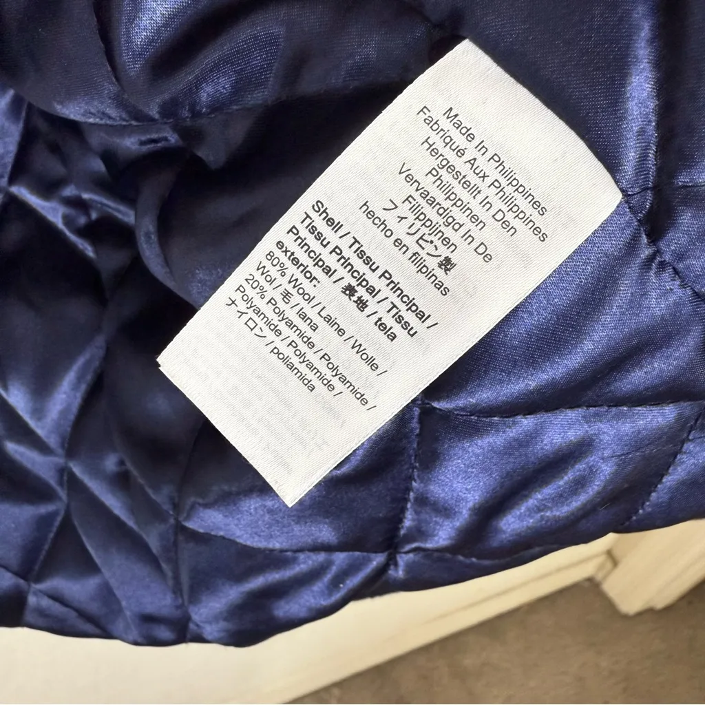 J. Crew Lodge coat in Italian Stadium-cloth Wool Black - Image 6