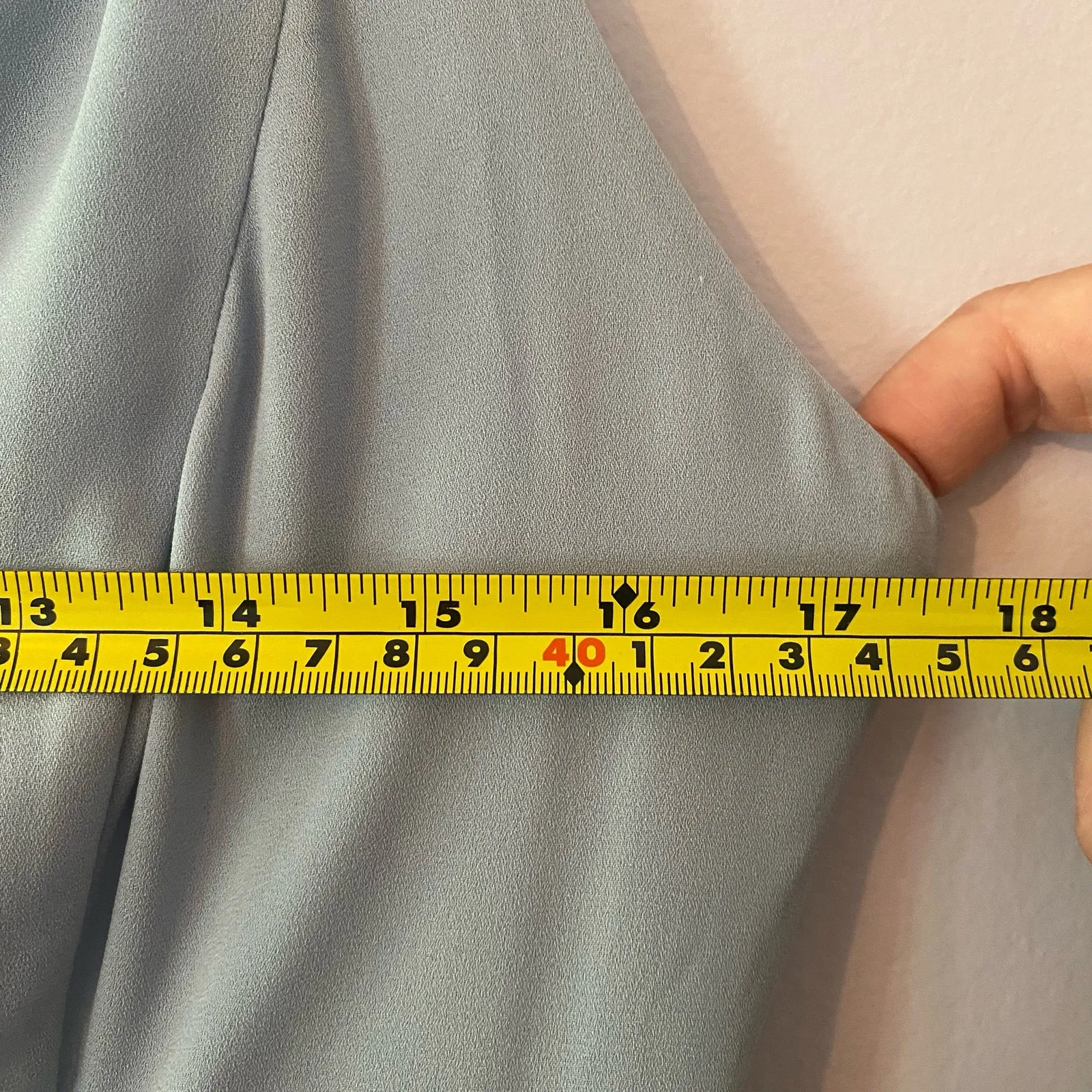 NWT BHLDN Light Blue One Shoulder Anamaria Georgette Midi Dress Women's size 12 - Image 9