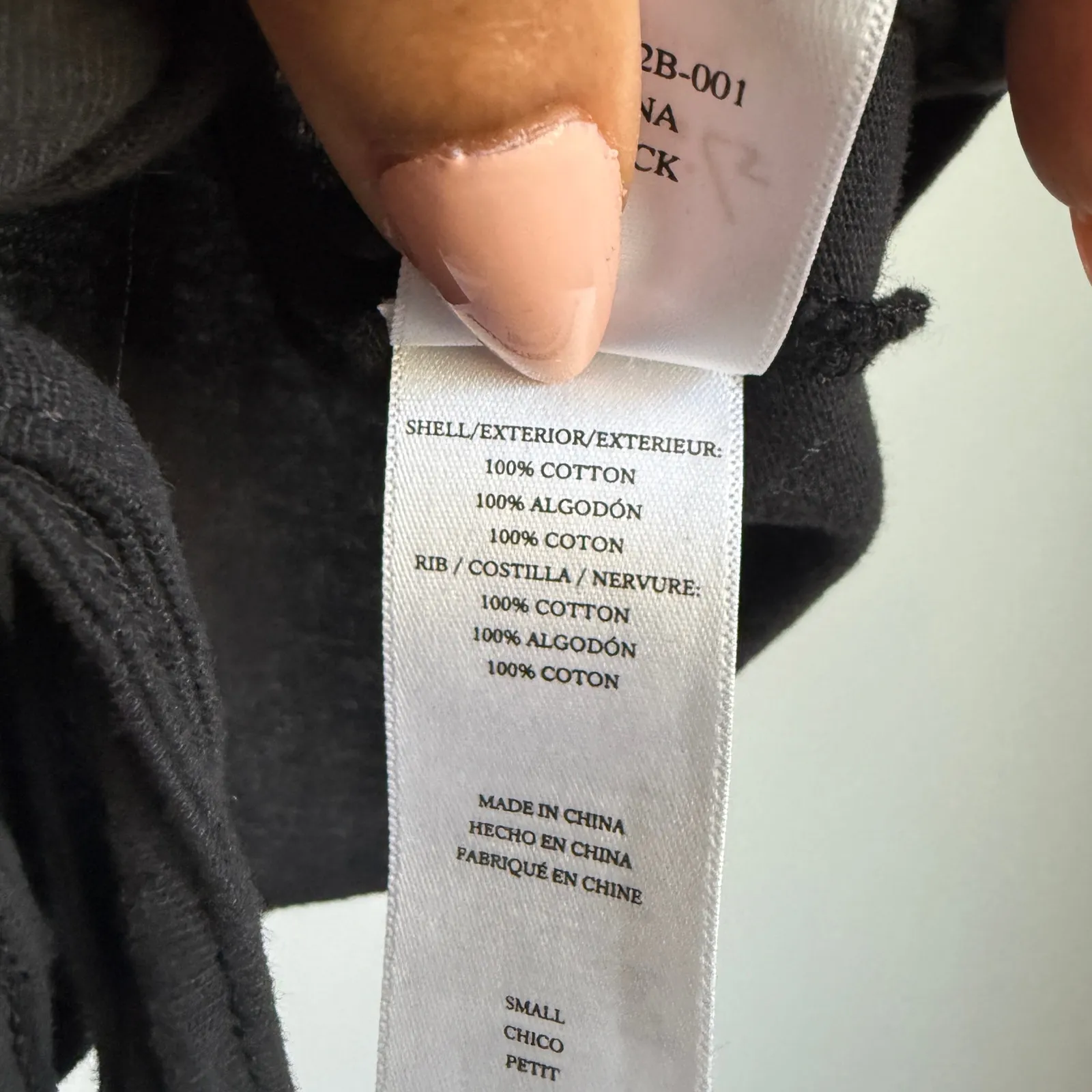 Rails‎ sz S Black Cotton Adjustable Ruched Crop Tee - Image 4