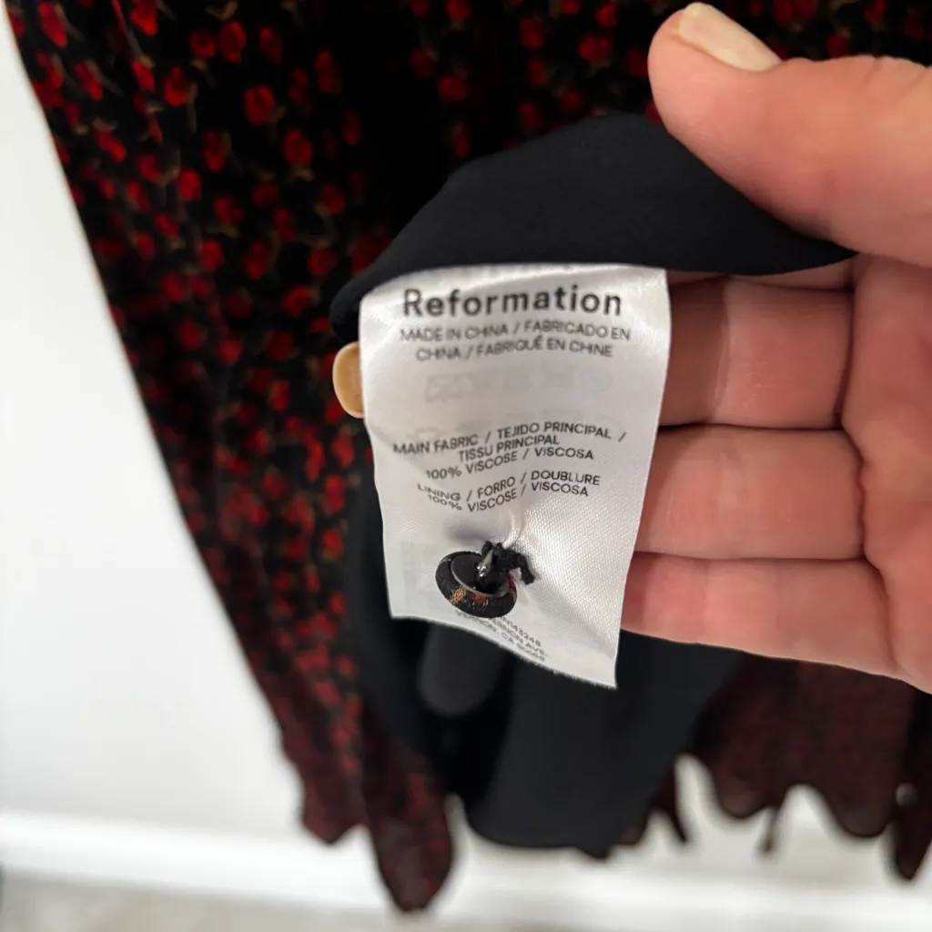 REFORMATION Evra Lace Maxi Dress Size 6 - Image 8