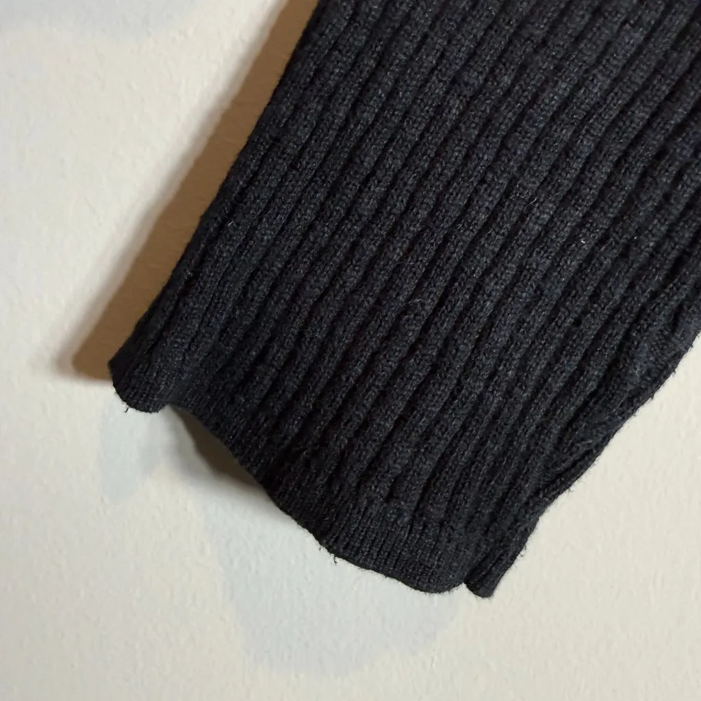 Free People FP Beach Justine V-Neck Sweater Women's Large Black Boho Knit NWOT - Image 10