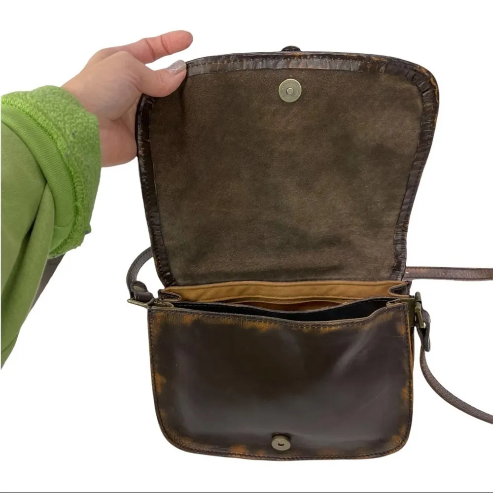 Patricia Nash Italian Woven Leather Messenger Crossbody Bag - Image 15