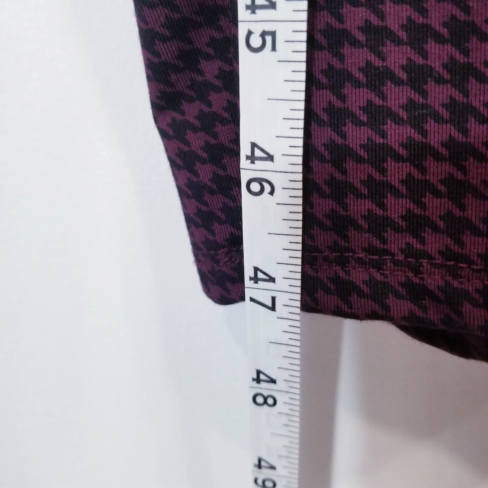 Hatch Purple Houndstooth Sheath Maternity Dress Size L - Image 10