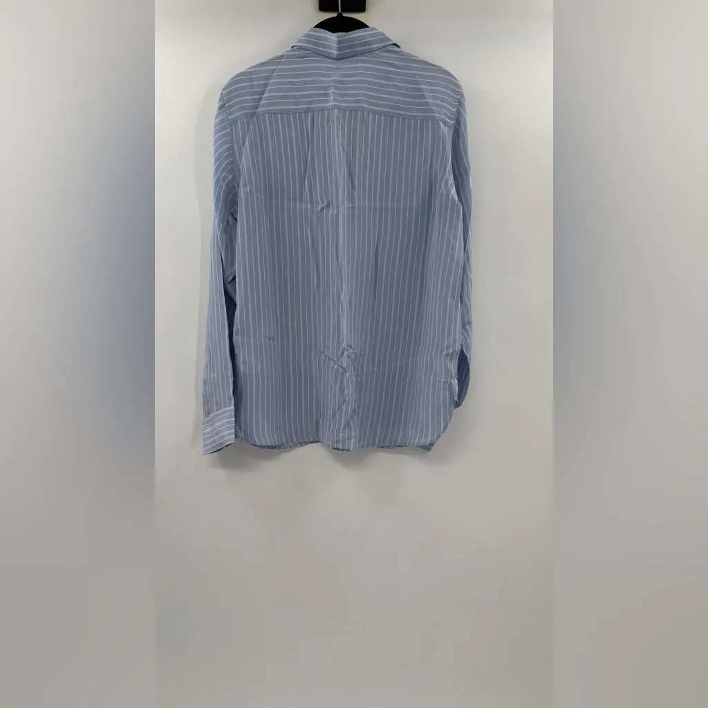 J.Crew Jules club-collar shirt in striped crepe de chine - Image 5