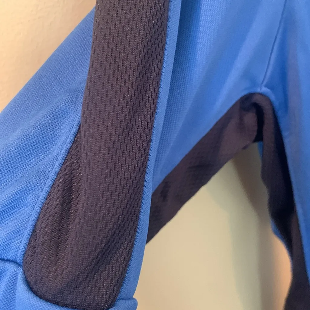 Nike Dri-Fit Slim Fit Blue Full Zip Athletic Soccer Track Jacket Women’s Size XL - Image 4