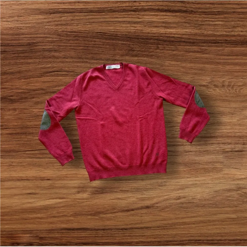 Dondup Sweater Cashmere Merino Wool lamb elbow leather patch Size L man Brown Size L - Image 2