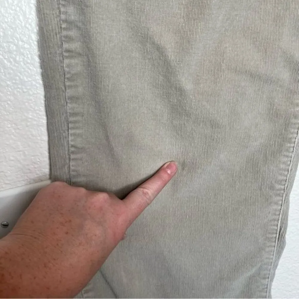 Club Monaco womens cream beige bootcut corduroy high waisted pants size 32 - Image 7