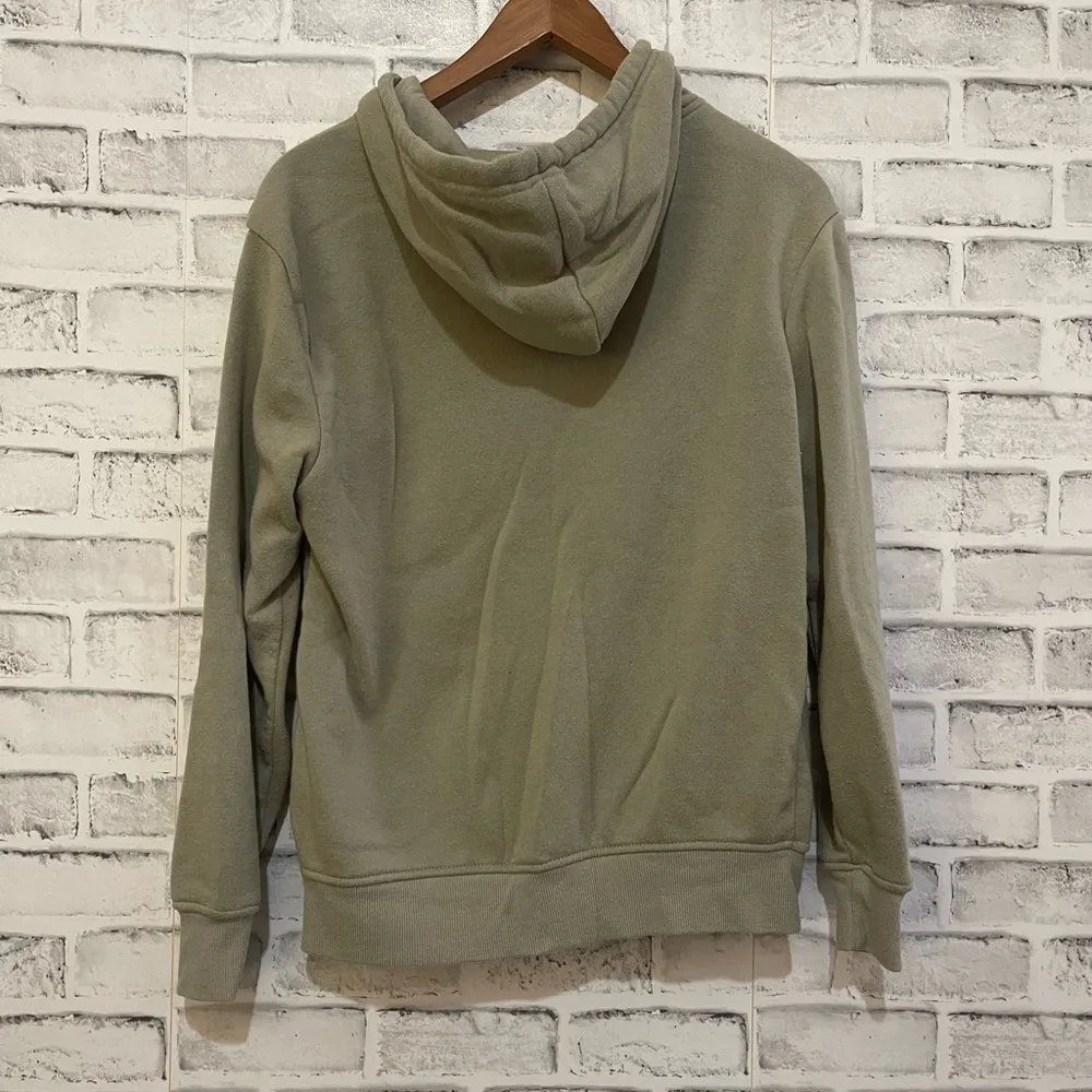 Women’s is it me light green full zip sweatshirt hoodie size small - Image 2