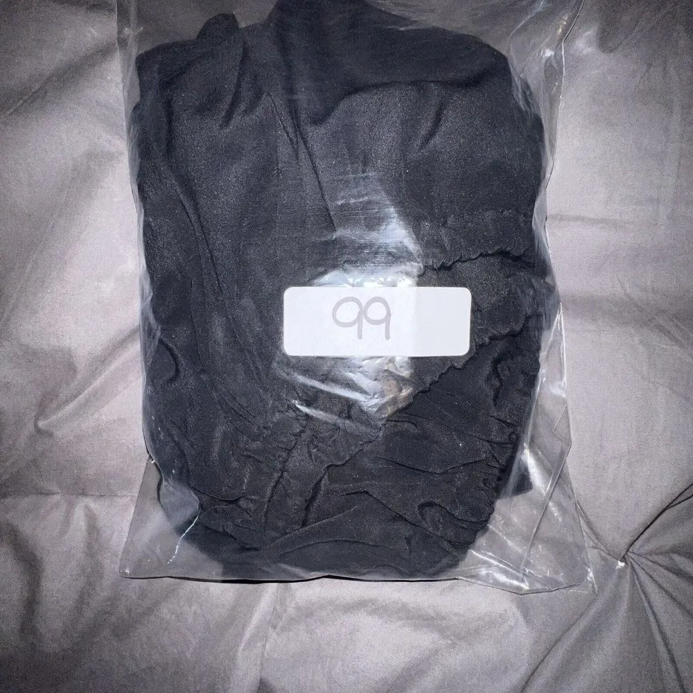 Yumi Kim Silk Ruffle Black Off The Shoulder Dress Style DR-9826 Women Size Small - Image 13