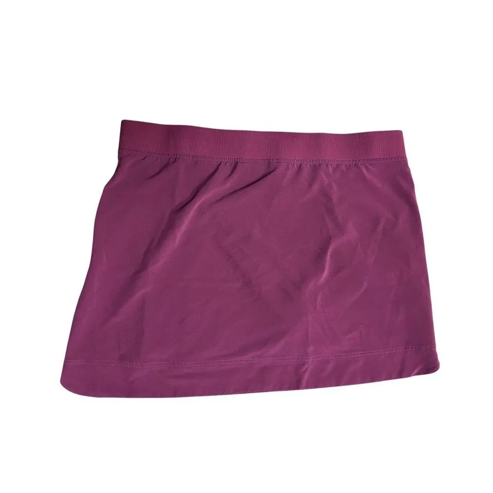 Athletic Skort with Pockets Burgundy Activewear Running‎ Tennis Golf Skirt - Image 2