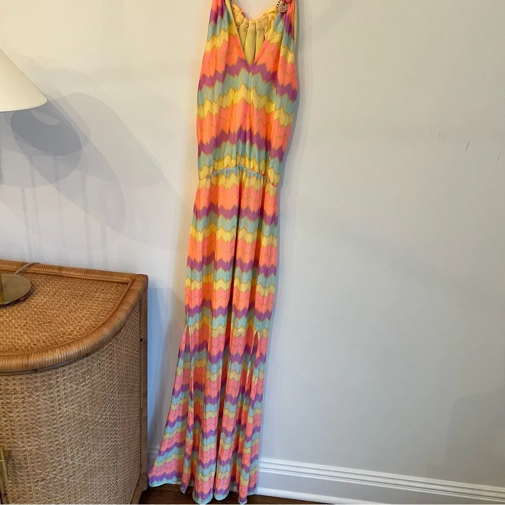 Lilly Pulitzer Inna Maxi Bright Multi-Color Knit Dress with Side Slits | XS - Image 7