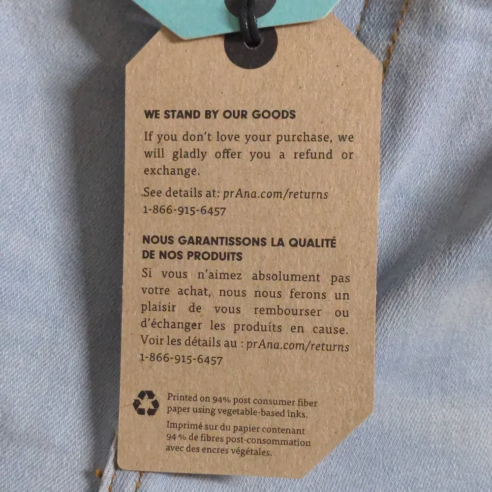 Prana Womens Soma Jean Light Washed Blue Skinny Mid-rise Denim Organic Cotton 6 - Image 12