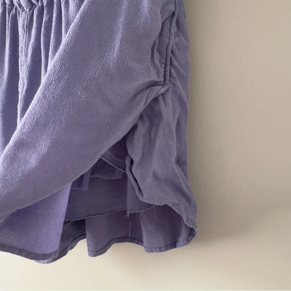 Aritzia Wilfred Free Flowy shorts lined pull-on elastic waist solid pocket rayon - Image 5