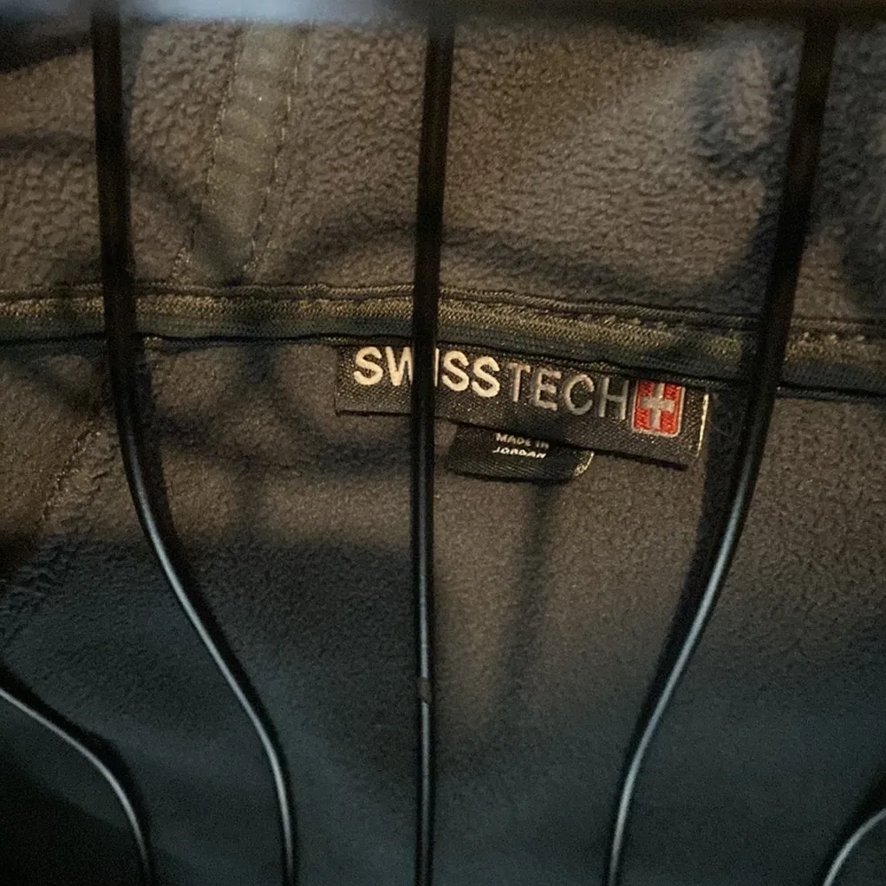 Swisstech Ladies' Navy Blue Waffle Fleece Lined Hooded Zipper Jacket​​​ Size XS - Image 2