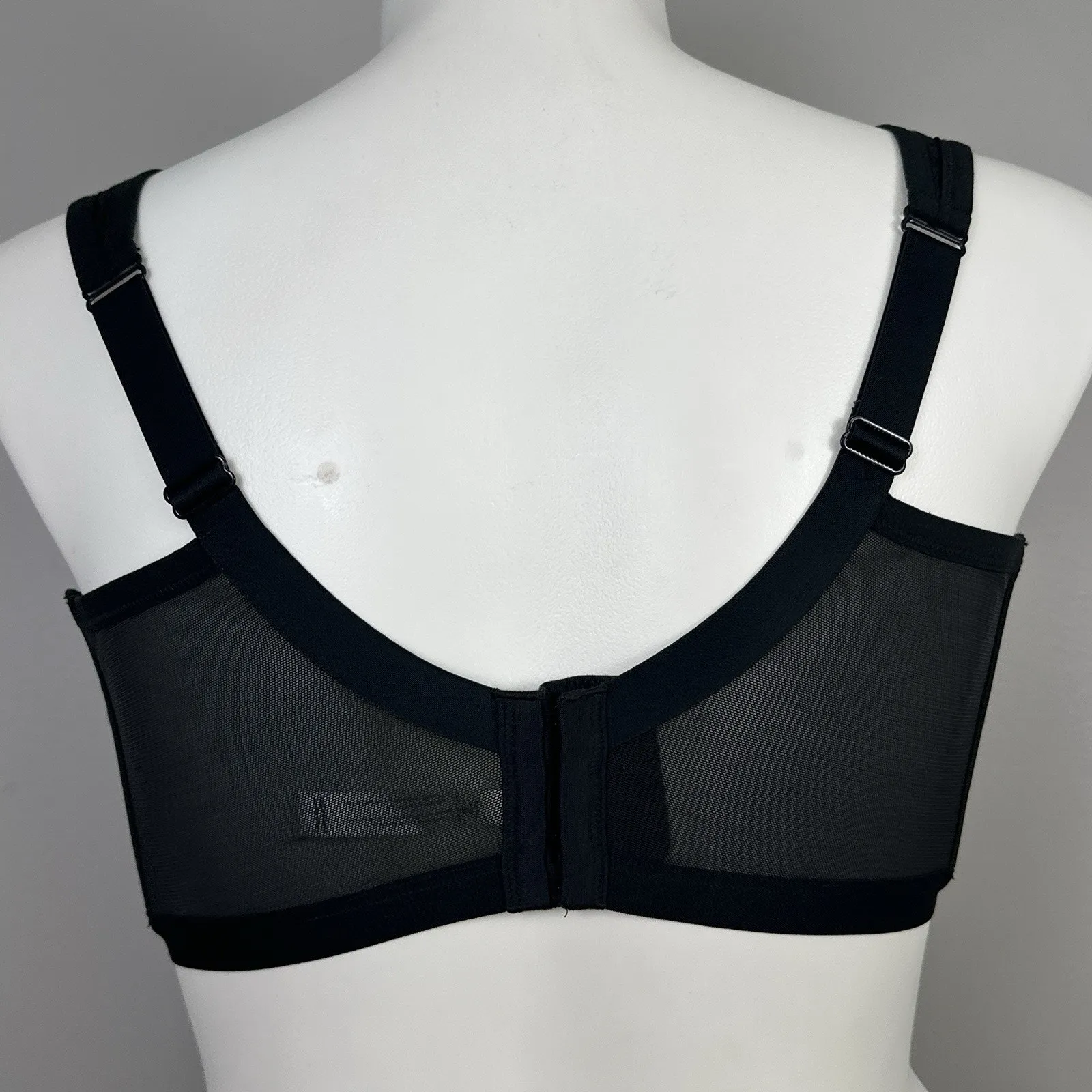 Cacique High Apex Plunge Bra Size 40K Unlined Underwire Black Lane Bryant - Image 4