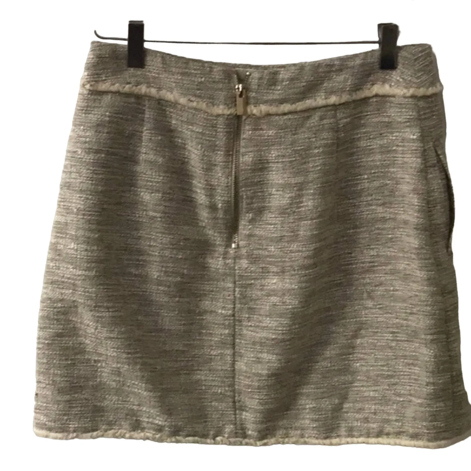 H&M Women's Tweed Skirt 8 Academia Quiet Luxury Corporate Minimalist Preppy Twee - Image 2