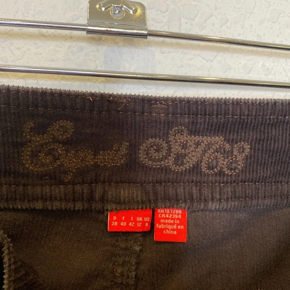 Esprit Chocolate Brown Bootcut Corduroys EUC Sz 8 Cotton Women’s Casual - Image 2