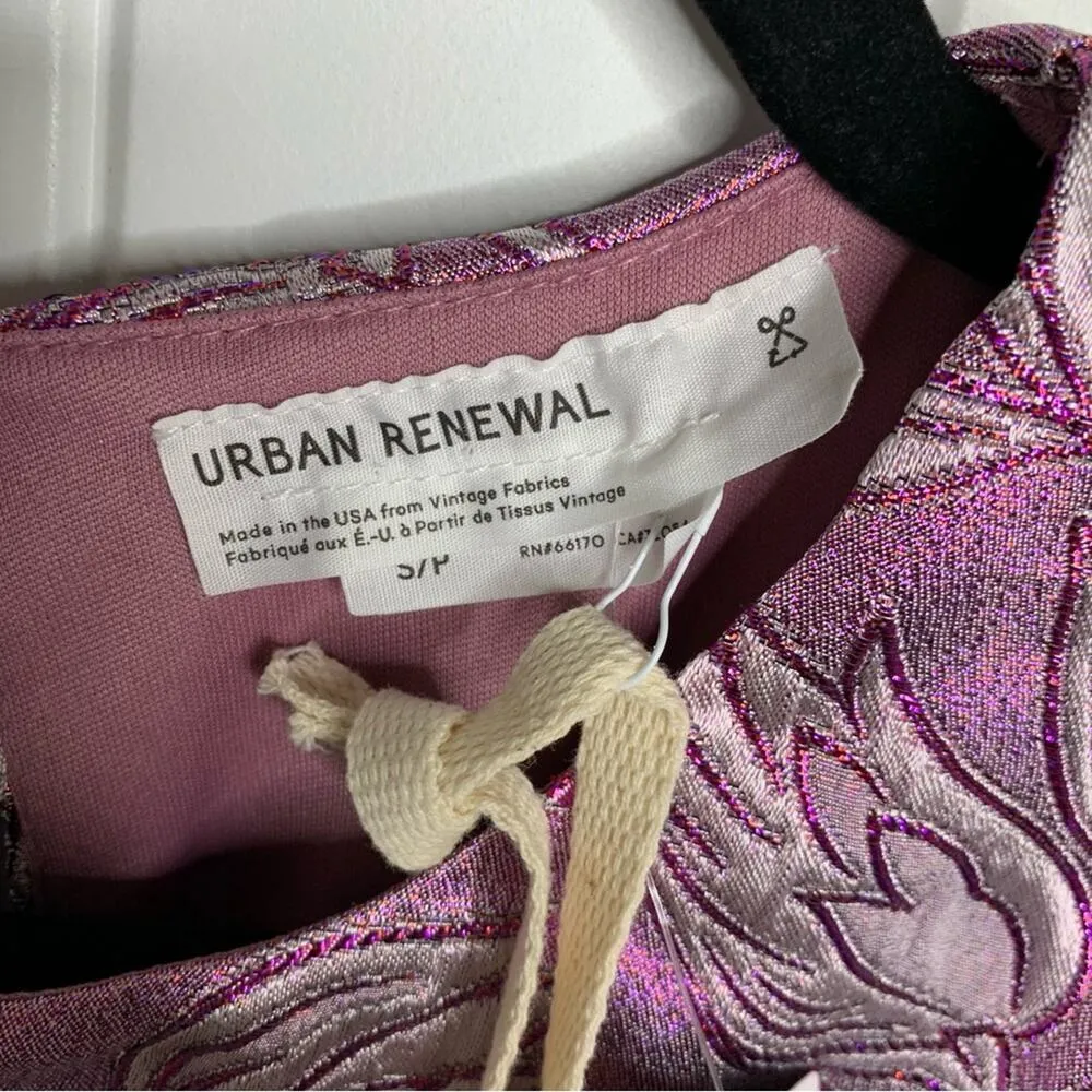 Urban Outfitters purple jacquard parties remnants Corah Mini dress renewal small - Image 5