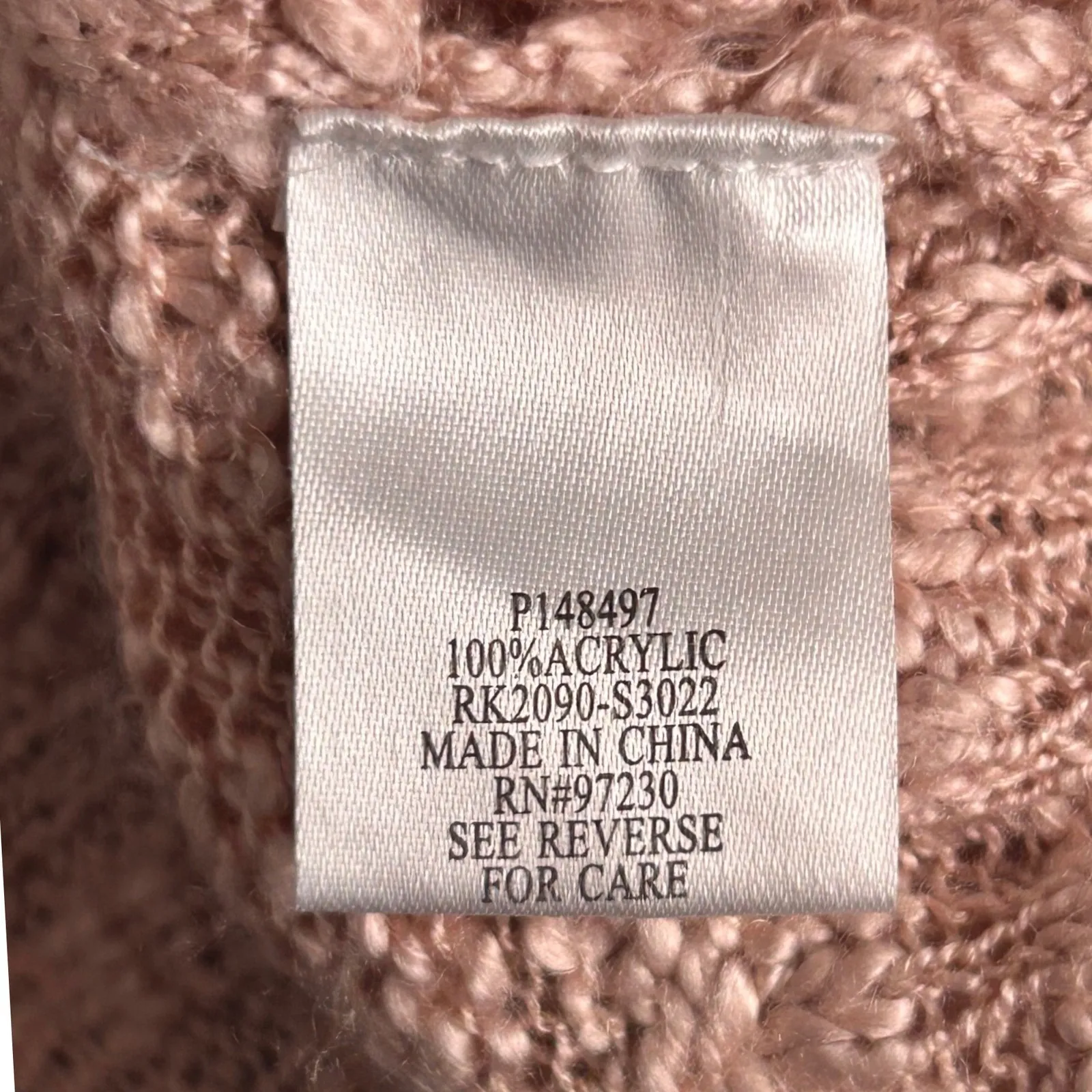Almost Famous Off Shoulder Sweater Pink Medium - Image 10