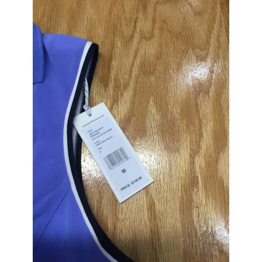 Vineyard Vines Womens White Performance Piped Sleeveless Dress Size M - Image 3