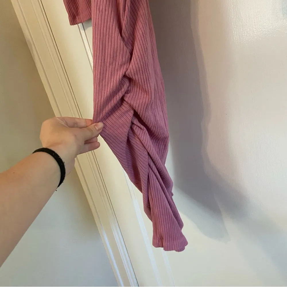 Sundry Henley ribbed mini dress - Image 5