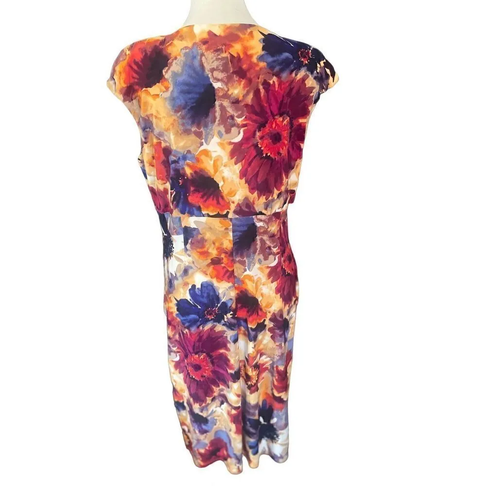 Lauren Ralph Lauren Sleeveless Multi-Color Floral Dress Size 14-NWOT - Image 4