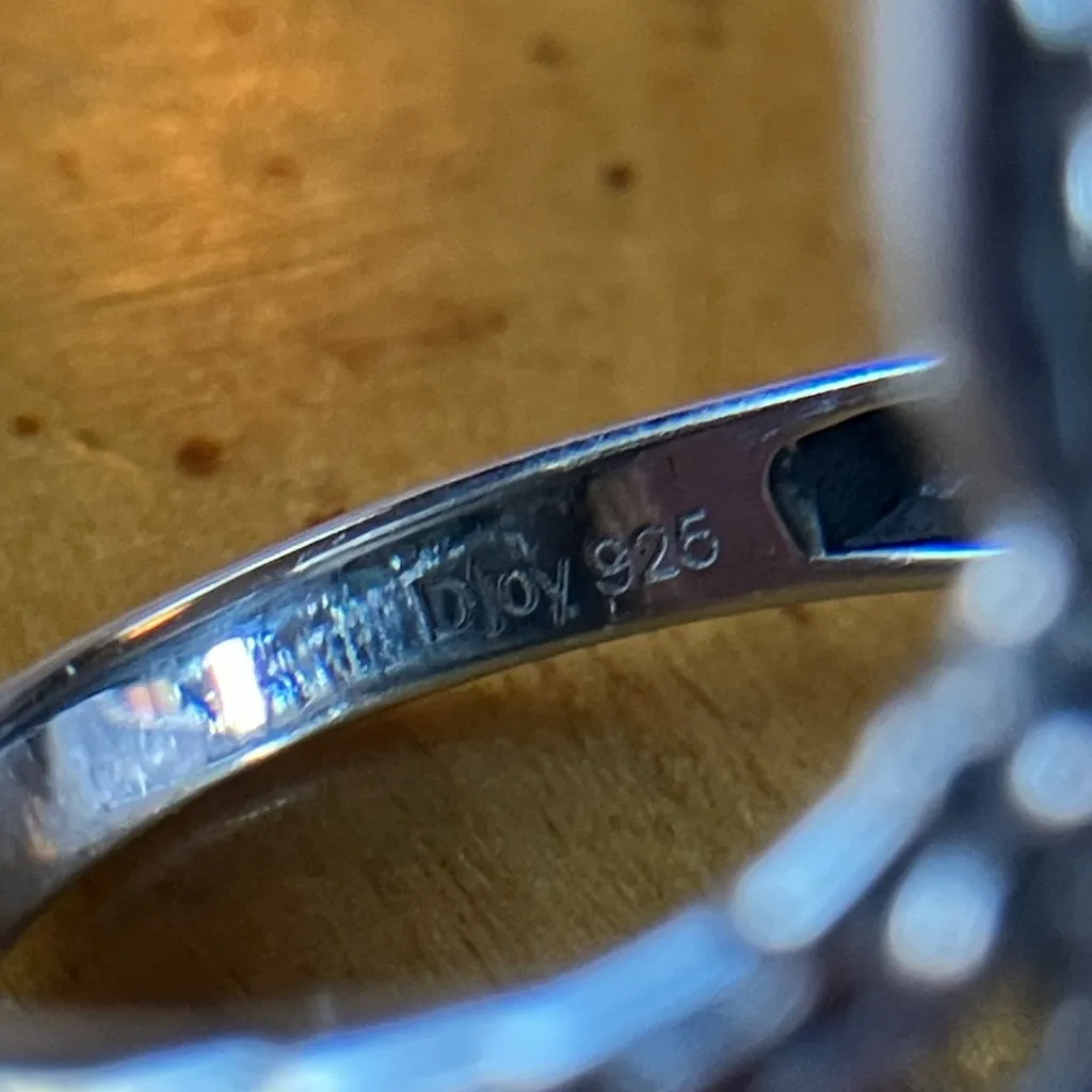 Natural Blue Moon Turquoise Sterling Silver Snake Ring Size 7 - Image 6