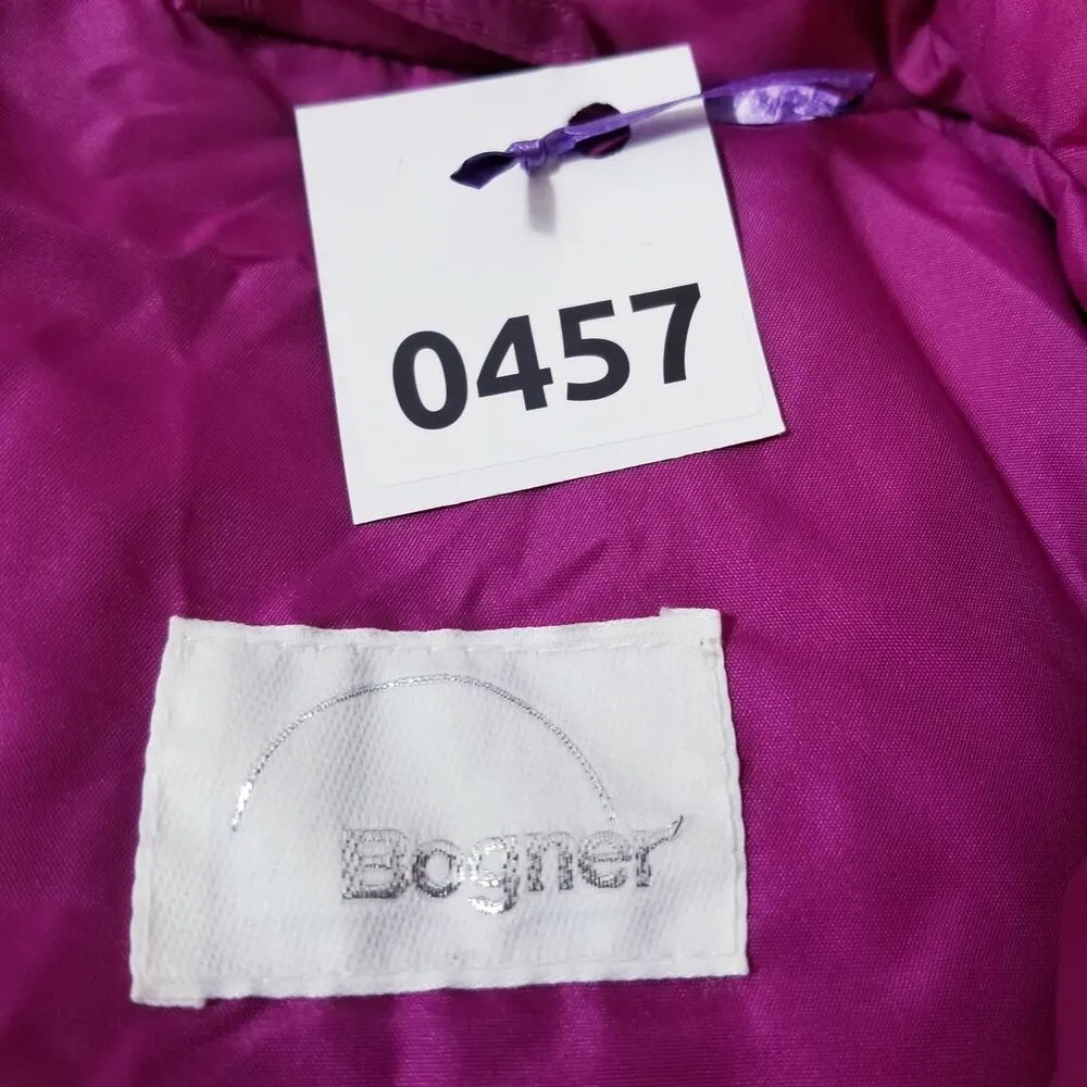 Bogner Fuchsia Goose Down Puffer Ski Winter Jacket Pink Size 10 - Image 16