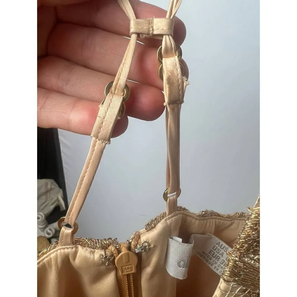 Alice McCall Gold Leaf Disco Night Playsuit Sz. 6 - Image 6