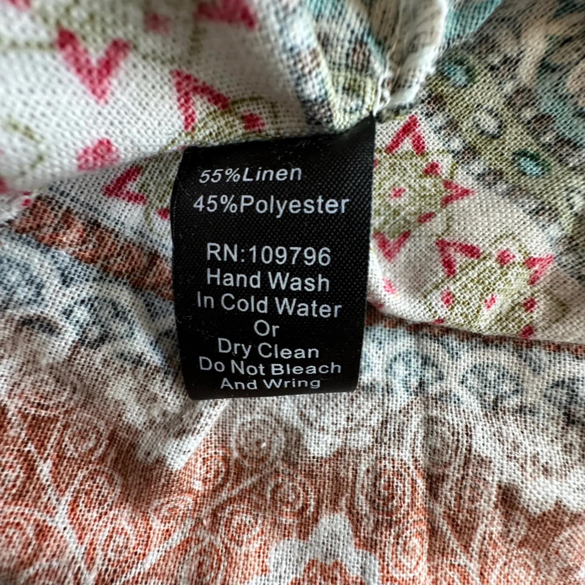 Pretty Angel linen blend boho tiered maxi dress with sparkle embellishment Blue Size M - Image 5