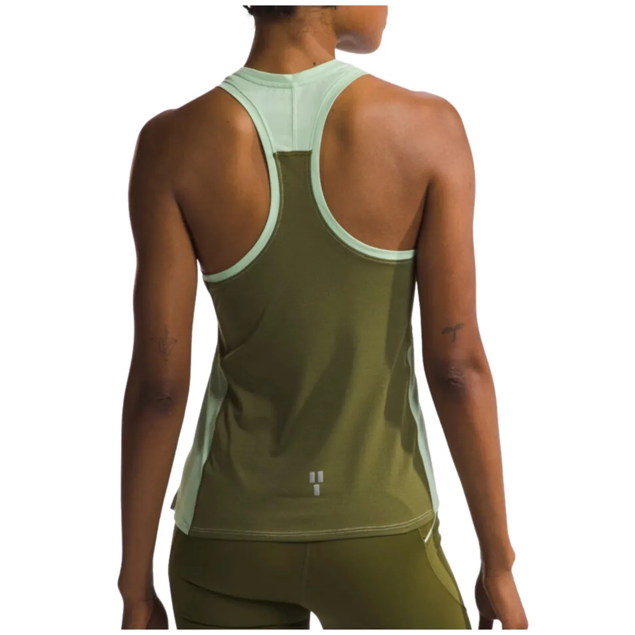 The North Face Women's Sunriser Racerback Tank Misty Sage / Forest Green Medium - Image 2