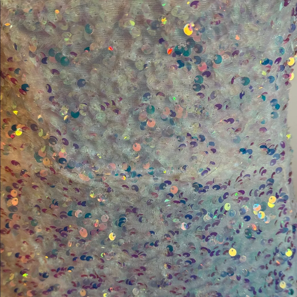 B. Smart White Sequin Prom Dress - Image 11