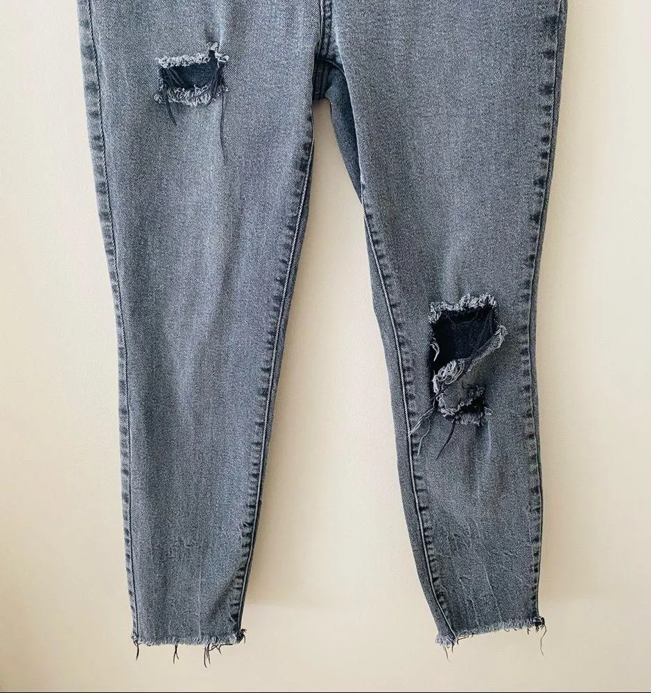 Free People Ankle Crop Denim Jeans Black Sz 29 - Image 3