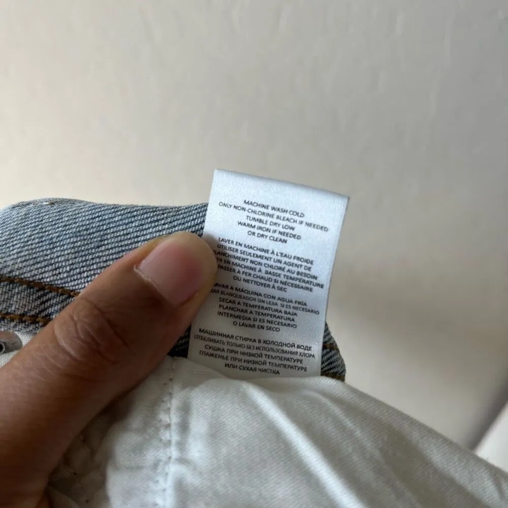 REDONE Denim Jeans 80’s Slim Straight‎ Distressed Blue Jeans Size 26 - Image 14