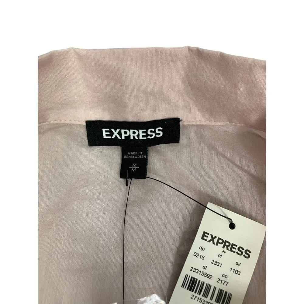 Express Women's Super Light Pink Casual Top - Image 3