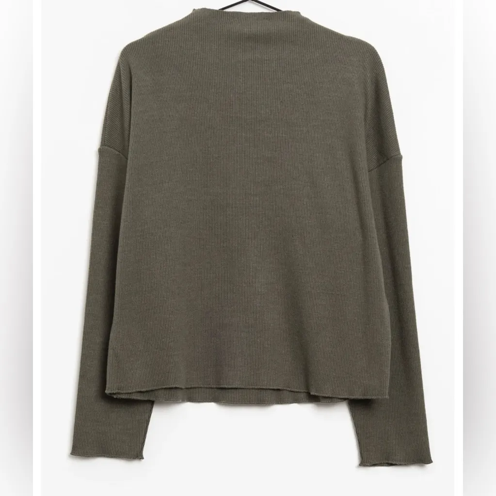 Zara Khaki Women's Turtleneck Sweater - Image 2