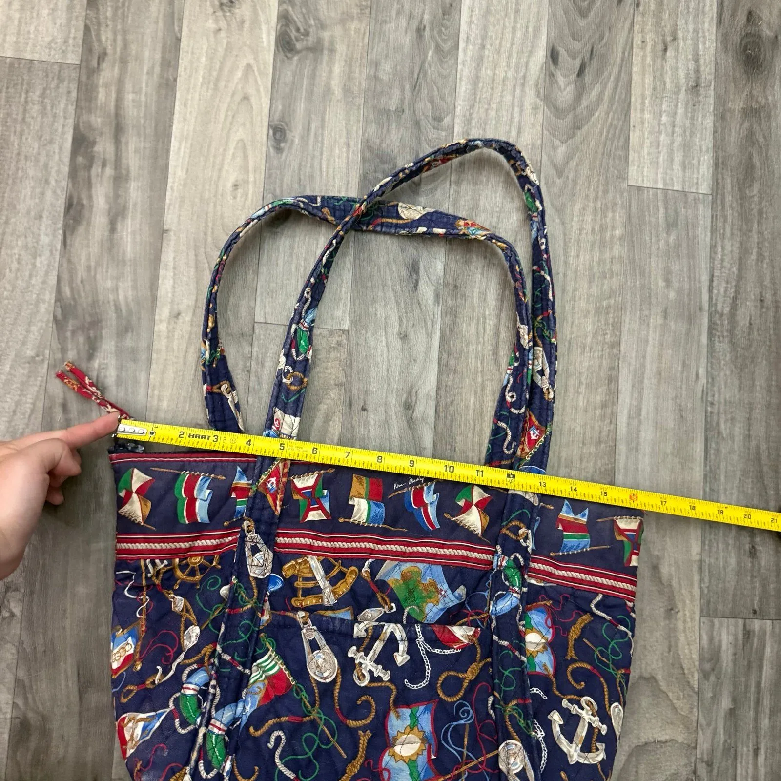 Vera Bradley Vintage  Indiana Edition colonial print quilted tote - Image 2