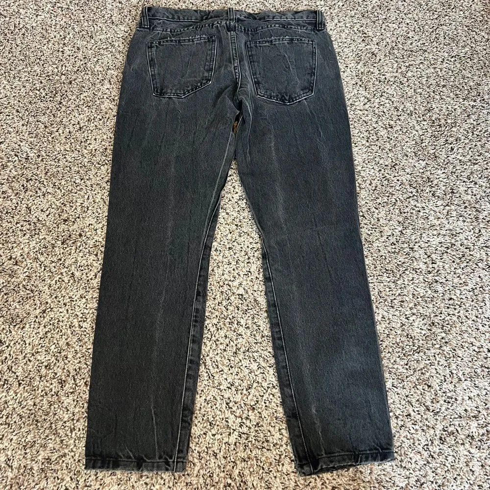 Current/Elliott Distressed Black Denim Jeans Grunge Ripped‎ Casual Streetwear - Image 7