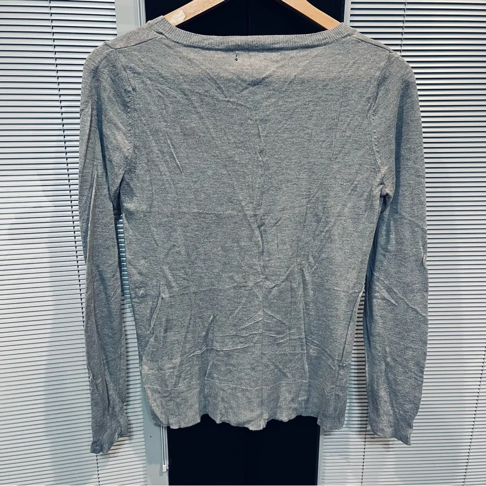 Women’s Mossimo Long Sleeve Sweater Gray - Image 3