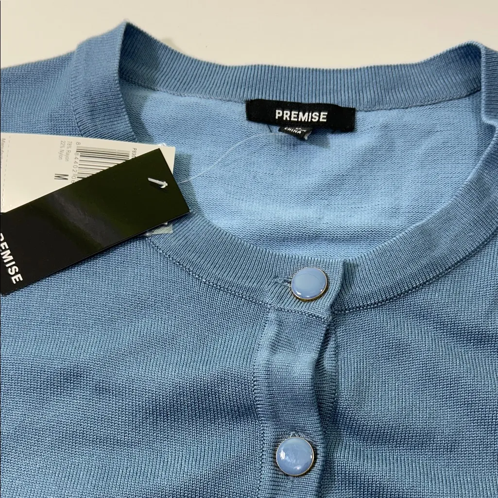 Premise Sky Blue Knit Top - Image 2