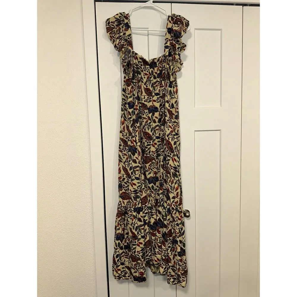 House of Harlow 1960 Floral Maxi Ruffle Dress in Sister Print | Size‎ Large - Image 12