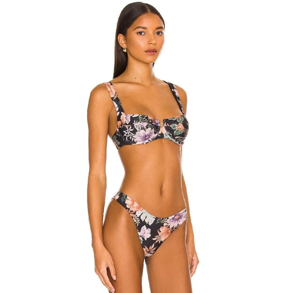 New.  L*SPACE floral bikini. XS. Retails $198 - Image 4