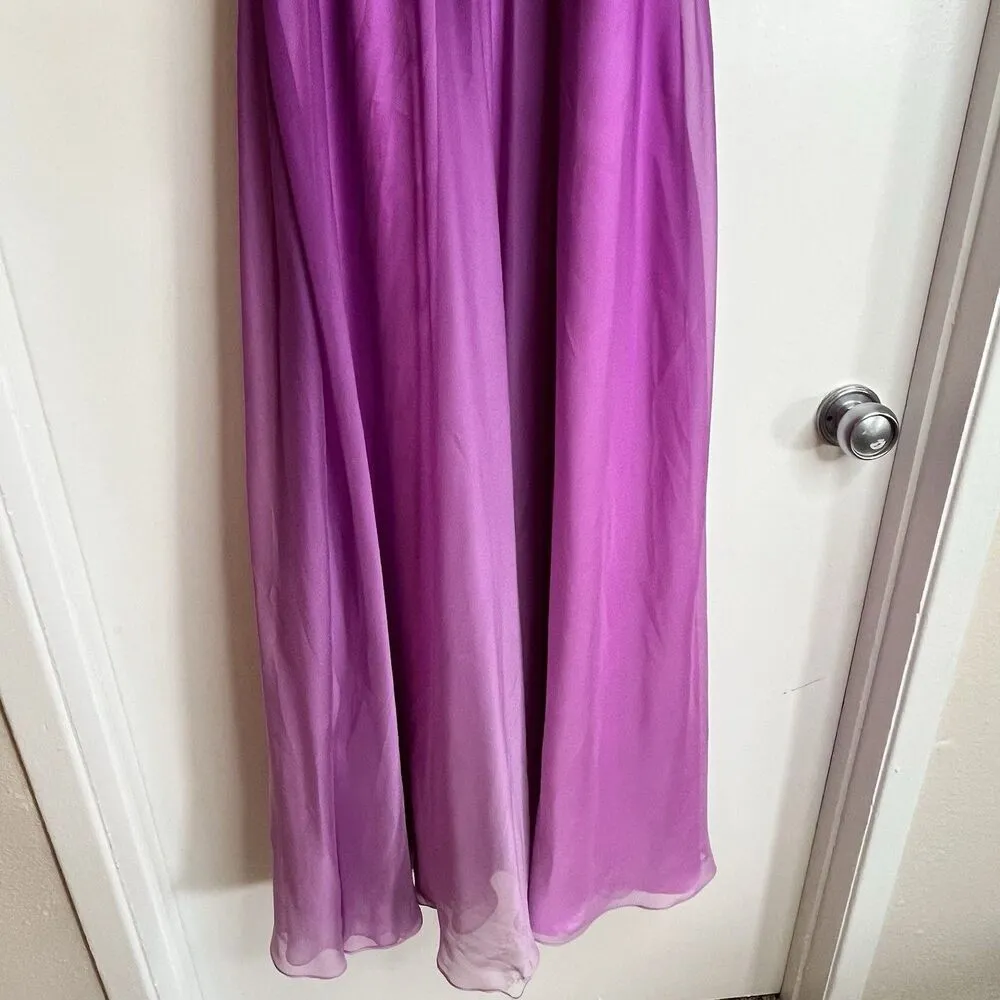 Studio 17 Evening Gown Prom Dress Homecoming Sz 2 Gala Formal Gradient Purple - Image 4