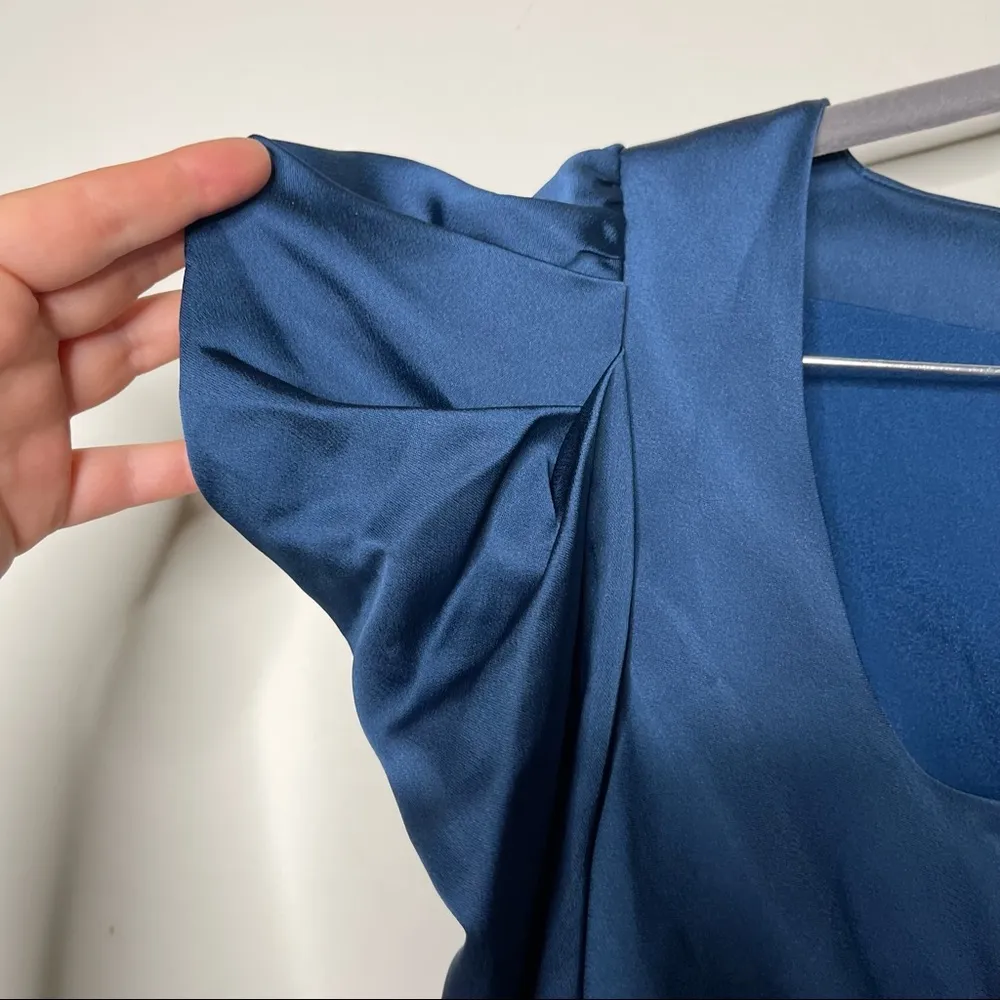 Jonathan Simkhai Jordyn Satin Crepe Mini Dress sz 0 No Belt - Image 8