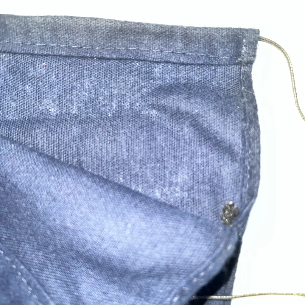 Prada Navy Blue Cotton Flannel Drawstring Dust Bag 15” X 8.5” - Image 4