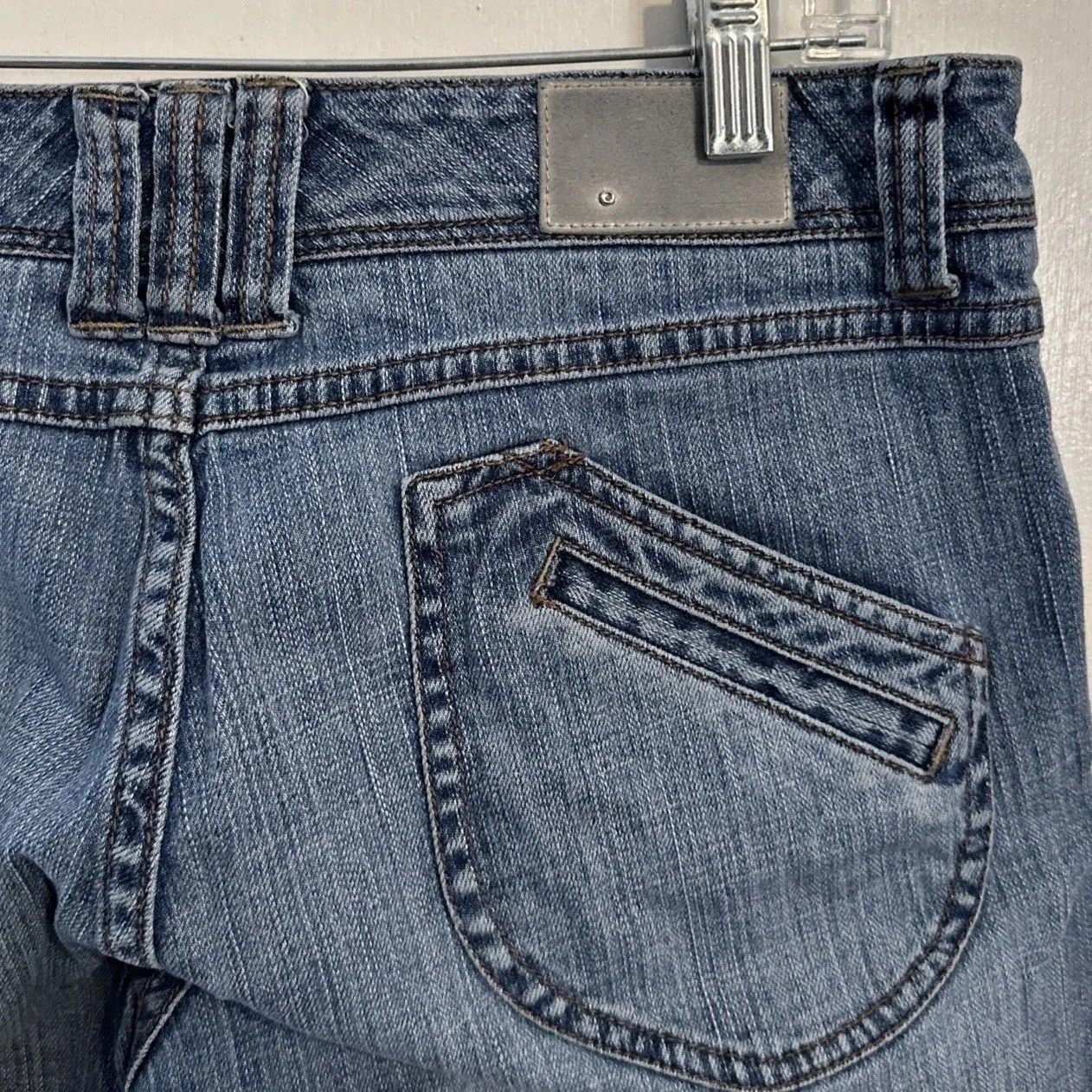 Sean John Womens‎ Jeans Size 11 Blue Cotton Denim High Rise Y2K Relaxed Straight - Image 6